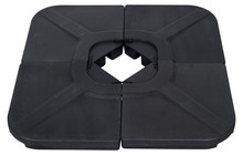 Parasollfot Indiana svart plast - Sunlife